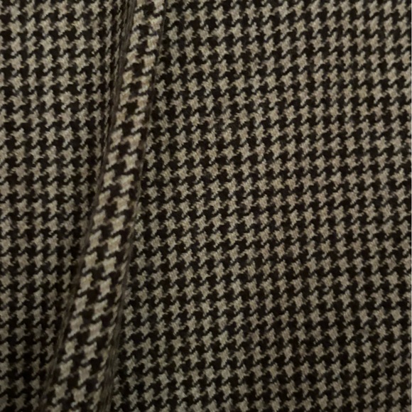 Vintage Talbots Lined Skirt Women's Size 16 Wool Brown Houndstooth A-Line - Picture 6 of 11